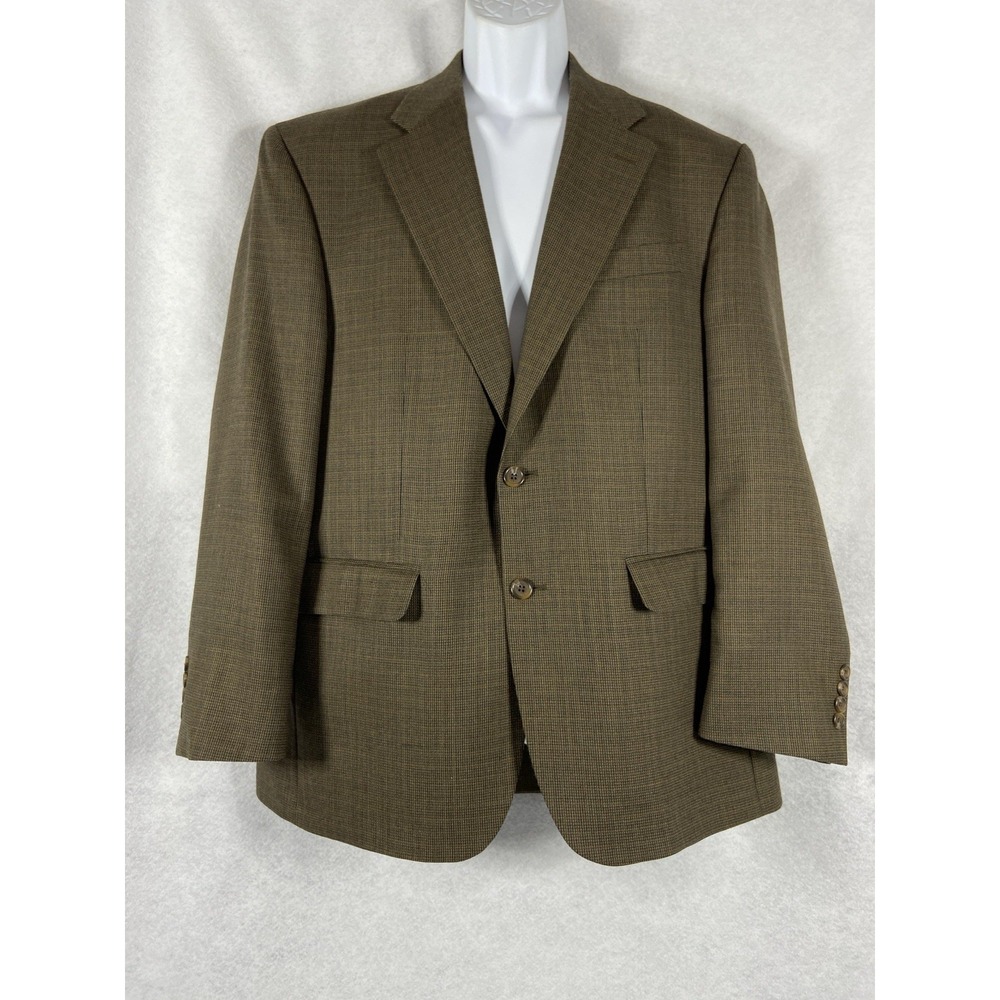 Lauren Ralph Lauren Jacket Men's 42R Brown Blazer Sport Coat 100% Wool Old Money